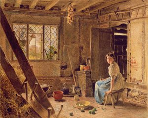 La Servante et la Pie, Intérieur d