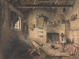 Le petit déjeuner du bûcheron Le repas du ramasseur de brindilles - William Henry Hunt