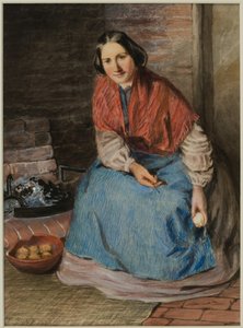 Femme épluchant des pommes - William Henry Hunt