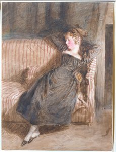 Jeune fille endormie sur un canapé - William Henry Hunt