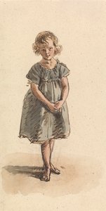 Jeune fille debout pieds nus - William Henry Hunt