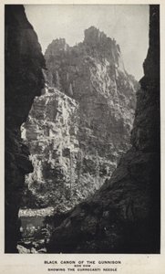 Canyons du Colorado : Black Canon du Gunnison, Vue Latérale, Montrant l