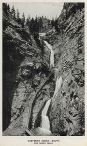 Canyons du Colorado : Cheyenne Canon, Sud, Les Sept Chutes - William Henry Jackson