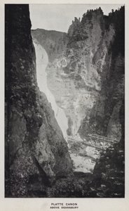 Canyons du Colorado : Platte Canon, au-dessus de Deansbury - William Henry Jackson