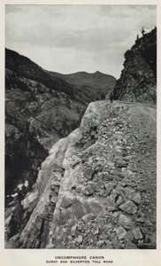 Canyons du Colorado : Uncompahgre Canon, route à péage Ouray et Silverton - William Henry Jackson