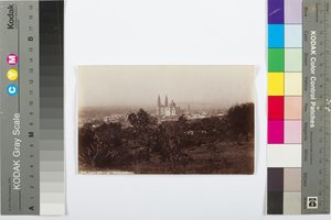 Lagos, vue générale montrant la cathédrale, 1883-1884 (tirage à l