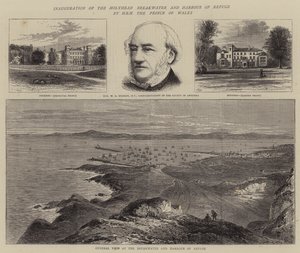 Inauguration de la digue et du port de refuge de Holyhead par SAR le Prince de Galles - William Henry James Boot