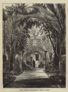 Le Jardin, Hôtel Shepheard, Le Caire - William Henry James Boot