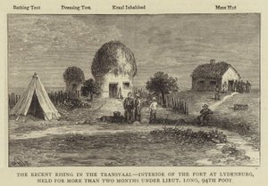 Le soulèvement récent au Transvaal, intérieur du fort de Lydenburg, tenu pendant plus de deux mois sous le lieutenant Long, 94e pied - William Henry James Boot
