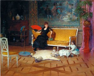 Le Thé des Poupées, 1885 - William Henry Lippincott