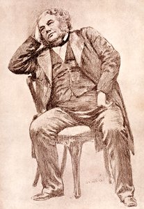 Mark Lemon, rédacteur en chef du magazine Punch, 1909 - William Henry Margetson