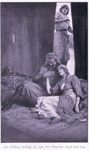Sir Pelleas, regardant à l