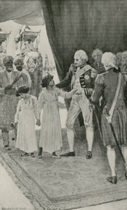 Les fils du Sultan Tippu sont reçus par Lord Cornwallis comme otages - William Henry Margetson