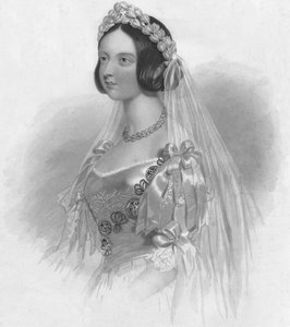 La Reine dans sa robe de mariée - William Henry Mote