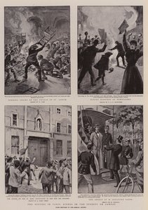 Les émeutes à Paris, scènes dans les rues le dimanche