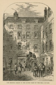 La diligence de Bristol dans la cour extérieure du Bell Savage, Londres - William Henry Prior