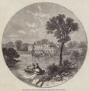 La visite du prince de Galles au duc de Newcastle, vue de Clumber - William Henry Prior