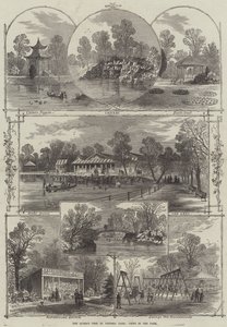 La visite de la reine au parc Victoria, vues dans le parc