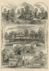 La visite de la reine au Victoria Park : vues dans le parc - William Henry Prior