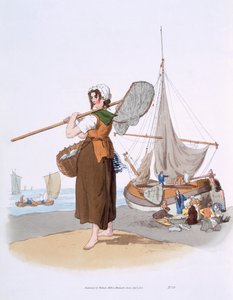 Pêcheuse de crevettes, de 