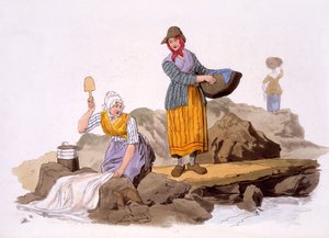 Lavandières, des Costumes de Grande-Bretagne, publié par Henry Miller, 1805 - William Henry Pyne