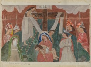 Station de la Croix n° 13 : Jésus est descendu de la croix