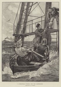 Un pudding de Noël pour le phare - William Heysham Overend