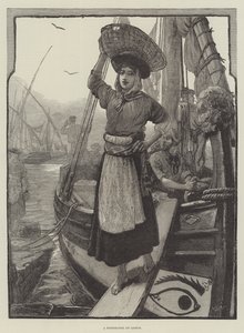 Une pêcheuse de Lisbonne - William Heysham Overend