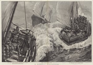 Une Compétition de Bateaux de Sauvetage
