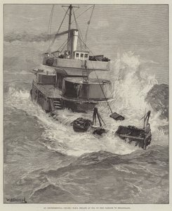 Une croisière expérimentale, HMS Hecate en mer en route vers Heligoland