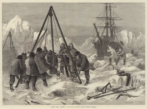 Vie arctique, dégagement de la glace des quartiers d