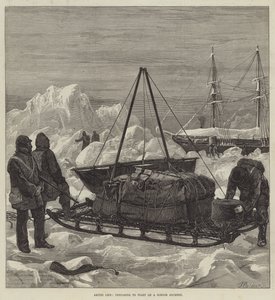 Vie arctique, préparation pour un voyage en traîneau - William Heysham Overend