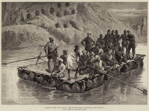Navigation sur la rivière Cabul, visite aux grottes de Chicknour - William Heysham Overend