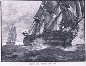 Ligne de bataille des navires britanniques en 1836