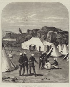 Camp de la mission britannique à Kaboul, à Jumrood, près du col de Khyber - William Heysham Overend