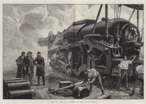 Tir du canon de 111 tonnes à Woolwich