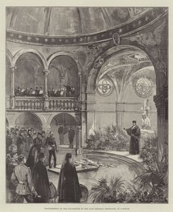 Inauguration du mausolée du défunt empereur Frédéric, à Potsdam