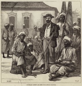Le lieutenant Cameron et certains de ses partisans africains