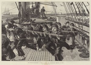 Nos futurs marins, une scène à bord du navire-école Mercury, à Ryde