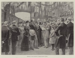 Réception de Lord Salisbury à la gare de Belfast
