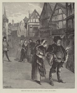 Scène de la nouvelle opéra de Verdi, Falstaff, à Milan, Acte III, Scène 1 - William Heysham Overend