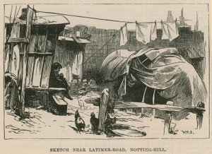 Esquisses de la vie des gitans; Esquisse près de Latimer Road, Notting Hill