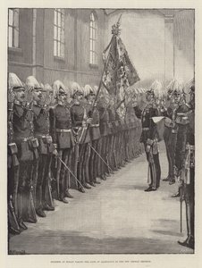 Soldats à Berlin prêtant serment au nouvel empereur allemand - William Heysham Overend