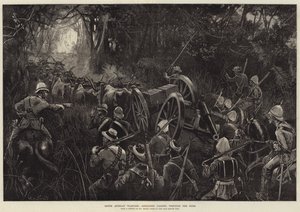 Guerre en Afrique du Sud, Artillerie traversant la brousse - William Heysham Overend