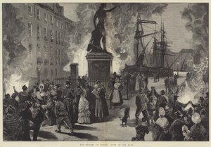 Le choléra à Toulon, scène sur le quai