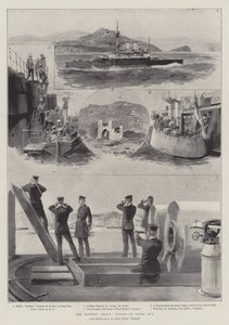 La crise orientale, scènes dans la baie de Canea - William Heysham Overend