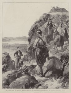 La crise orientale, le messager des amiraux de la flotte internationale arrivant aux avant-postes des insurgés à Malaxa - William Heysham Overend