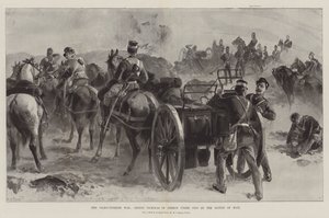 La guerre gréco-turque, le prince Nicolas de Grèce sous le feu à la bataille de Mati - William Heysham Overend