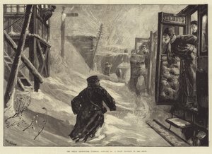 La grande tempête de neige, mardi 18 janvier, un train bloqué dans la neige