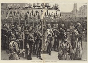 Couronnement impérial à Moscou, procession de l